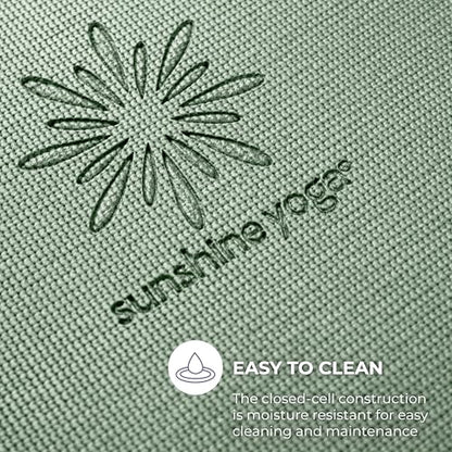 Voyage Yoga Mat, 10 Pack, 72" x 24" Professional Studio and Gym Bulk Yoga Mats, 5mm Thick, Durable, Anti-Tear, Non Slip Fitness and Exercise Mats - color: Sage