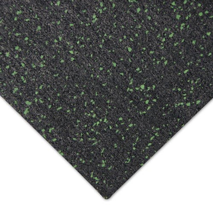 Rubber-Cal Elephant Bark Rubber Flooring - 3/16" Thick - color: Green Dot, size: 60"L x 48"W x 0.2"Th