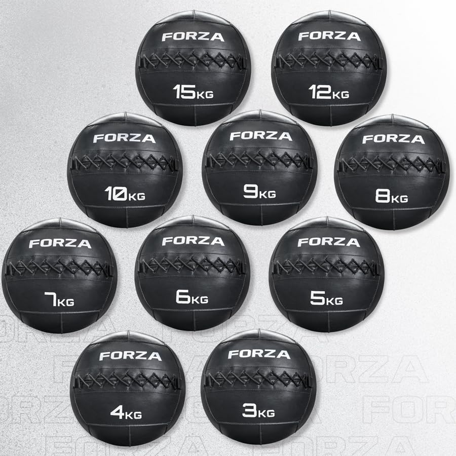 FORZA Wall Ball [6.5LBS-33LBS] | Durable Exercise Balls for Strength & Power Training - Available Individually or as a Set - size: Complete Set [6.5lb - 33lb]