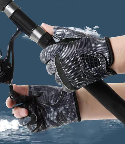 Breathable and Lightweight Workout Gloves for Men Women - Fingerless Full Palm Protection Gym Gloves for Exercise, Cycling， Fitness, Weightlifting, Pull-ups, Deadlifting, Rowing