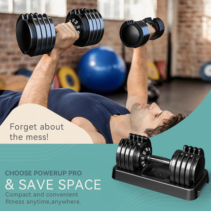 Adjustable Dumbbell Set of 2, 50/100/110lbs Free Weights Dumbbell Set - size: 50LBS Pair - A
