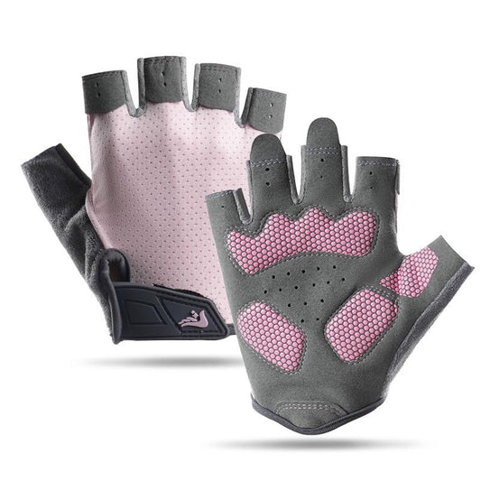 Fingerless Workout Gloves for Women Men - Anti-Slip Shock-Absorbing Glove for Fitness Cycling Outdoor Sports