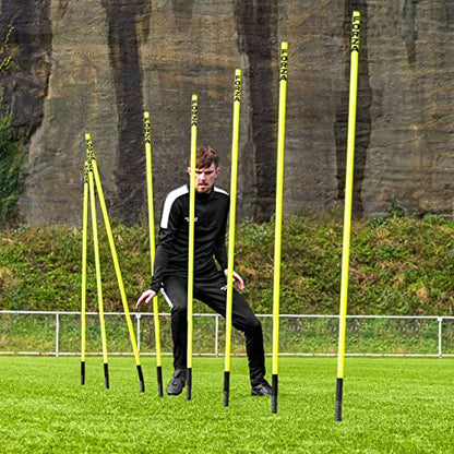 FORZA Pro Adjustable Hurdle Set | Speed & Agility Training with Rubber Bases or Ground Spikes for Extra Stability [4ft or 5ft]