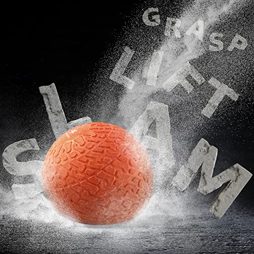 Yes4All Upgraded Version Durable Solid Slam Medicine Balls from 10-40lbs, Multicolor Options - color: Orange beast, style: F. 30lbs