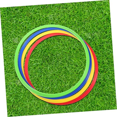 4pcs Enhance Coordination Plastic Football Training Rings Agility Squares for Sports