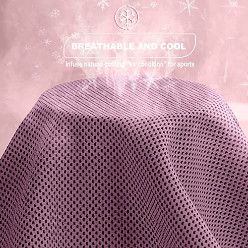 Pack of 20 Cooling Towel 40x12'' Ice Towel for Neck and Face Microfiber Chilly with Bag Breathable Yoga Gym Stay Cool Towels Sweat Rag for Workout Running Camping Pilates Beach, Pink - color: Pink