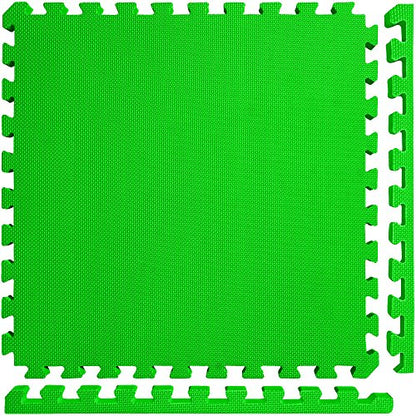 Meister X-Thick 1.5" Interlocking EVA Foam Mats - GN - 10 Tiles (40 Sqft) - color: Green, size: 10 Tiles (40 Sqft)