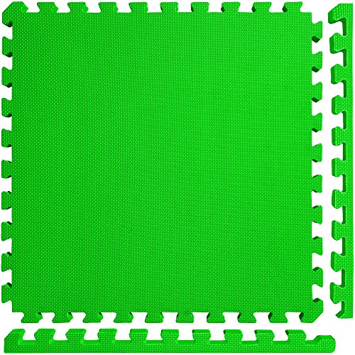 Meister X-Thick 1.5" Interlocking EVA Foam Mats - GN - 36 Tiles (144 Sqft) - color: Green, size: 36 Tiles (144 Sqft)