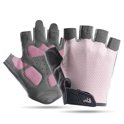 Fingerless Workout Gloves for Women Men - Anti-Slip Shock-Absorbing Glove for Fitness Cycling Outdoor Sports