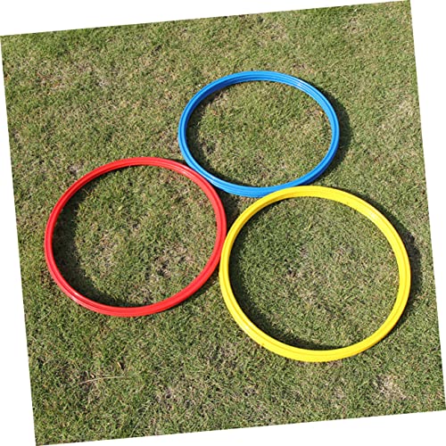 9pcs Soccer Training Rings Abs Agile Fitness Ring Set for Football Basketball Training 40cm 3 Colors