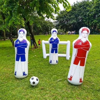 SUNSHINEMALL Inflatable Tackling Dummies for Football Practice Poles,Soccer Training Equipment Wall Dummy Goalkeepr Mannequin Basketball Defender Tumbler for Dribbling Passing Drills