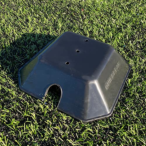 QUICKPLAY Base Weights to Train on Turf & Court | Fits Agility Poles and Kickster Soccer Goals - style: Base Weights set of 2 (no Poles)