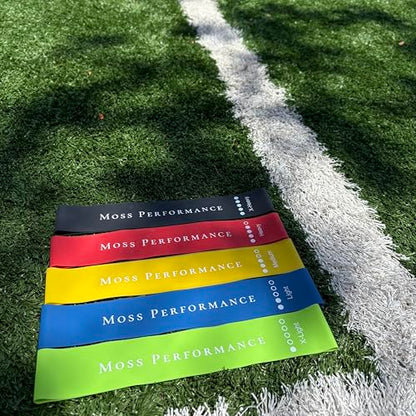 Premium Resistance Bands, for Physical Therapy, Strength Training, Pilates Exercise, Home Workouts, Strong Latex Rubber Loop Bands, Set of 5