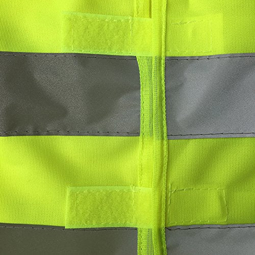 zojo High Visibility Reflective Safety Vest Bulk 10 Pack - color: Yellow