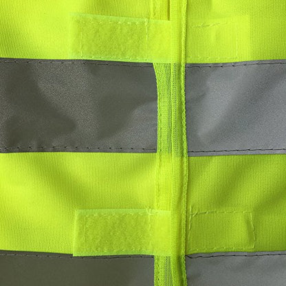 zojo High Visibility Reflective Safety Vest Bulk 10 Pack - color: Yellow
