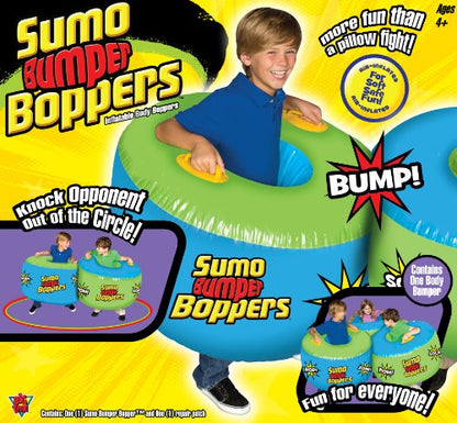 Socker Boppers Sumo Bumper Boppers Belly Bumper Toy, One Bopper and Repair Patch, Kids get Active and Silly, Air inflated Fun, More Fun Than a Pillow Fight, Great for Agility-Balance-Coordination
