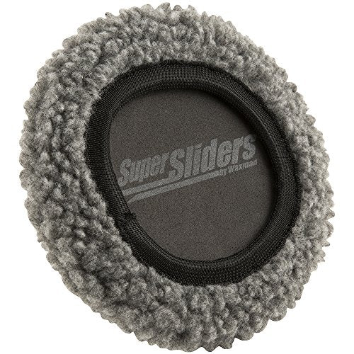 Super Sliders 3 1/2" Reusable 2-in-1 Furniture Carpet Sliders with Hardwood Socks to Slide Items Easily without Damage Across Any Surface, Beige (4 Pieces)