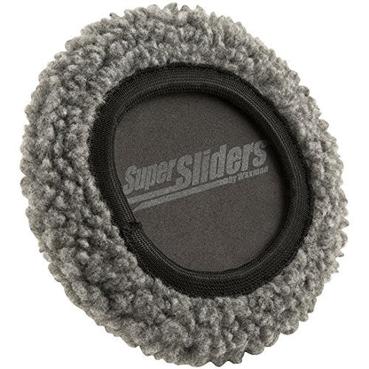 Super Sliders 3 1/2" Reusable 2-in-1 Furniture Carpet Sliders with Hardwood Socks to Slide Items Easily without Damage Across Any Surface, Beige (4 Pieces)