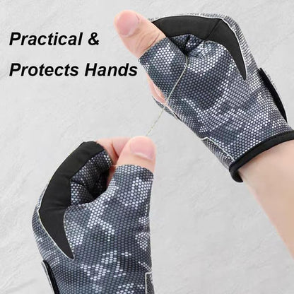 Breathable and Lightweight Workout Gloves for Men Women - Fingerless Full Palm Protection Gym Gloves for Exercise, Cycling， Fitness, Weightlifting, Pull-ups, Deadlifting, Rowing