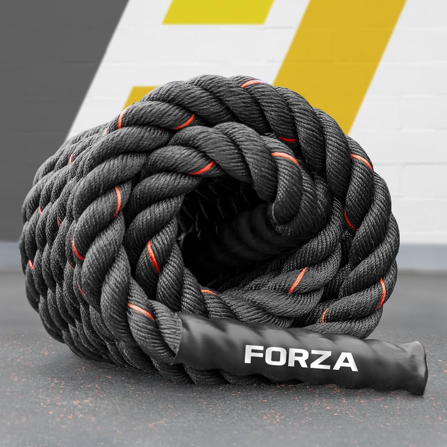 METIS Battle Ropes – Durable Fitness Ropes for Strength Training, 30ft/40ft/50ft Options – Ideal for Home Workouts & Gyms with Anti-Fray Handles - size: 30ft, style: 1.5 inch