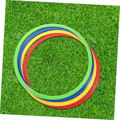 TOYANDONA 4pcs Soccer Training Rings Plastic Agility Training Circles Speed and Agility Drills Jumping Ring for Enhanced Coordination