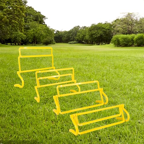 4 Height Adjustable Speed Training Hurdles Fitness & Speed Training Equipment