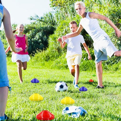 60/30 Pack Soccer Training Cones - Agility Cones with Carry Bag, Sturdy Disc Cones for Sports Training, Soccer, Football, Basketball, Indoor Outdoor Sports, Festive Events, Field Cone Markers