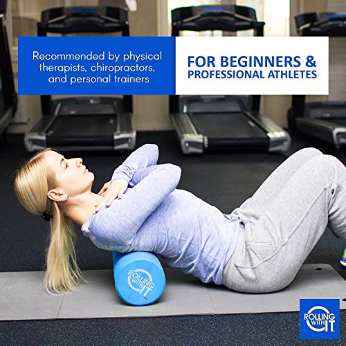 Rolling With It High Density Foam Roller for Physical Therapy - size: 18 x 6 Inch