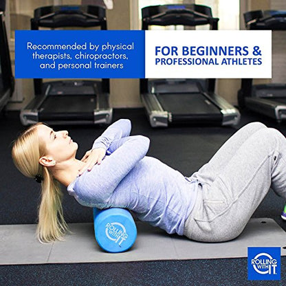 Rolling With It High Density Foam Roller for Physical Therapy - size: 13 x 6 Inch