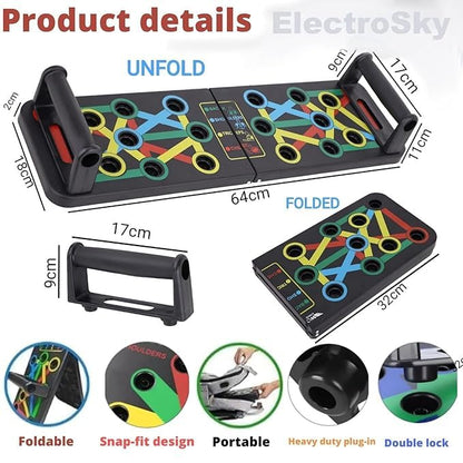 15 in 1 Pushup Board for Strength Training, Fitness and Exercise Equipment for men & woman, Home & Gym Exercise Equipment for Chest, Shoulder, Triceps Workout