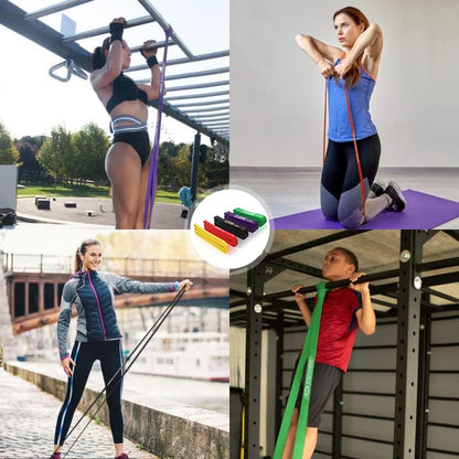 POWER GUIDANCE Pull Up Assist Bands - Stretch Resistance Band - Mobility Band - Powerlifting Bands - by Perfect for Body Stretching, Powerlifting, Resistance Training - color: Set of 5