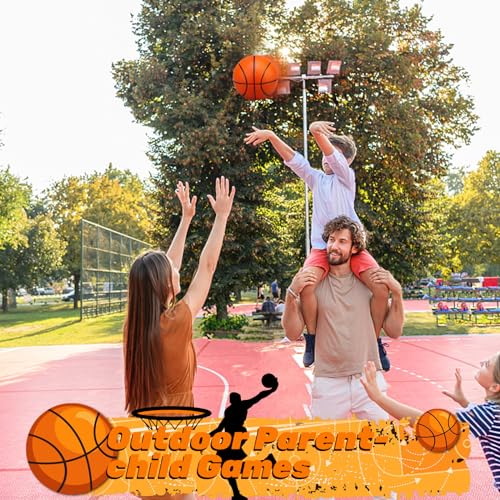 Amarlozn 5" Mini Foam Basketball Set, 3 PCS Orange, Ideal for Kids, Toddlers, Beach, Pool, Indoor & Outdoor Play