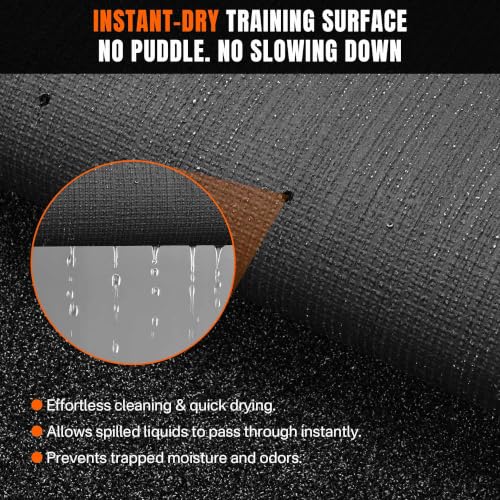 Yescom 8FTx50FT Indoor Dual-Track Gym Turf Runway for Sled HIFT Training - size: 0.6"H-8'x50'Elite(400Sq.Ft)