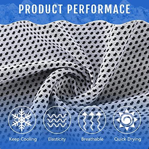 Hosuly 30 Pack Cooling Towels 40"x12" - color: Light Gray
