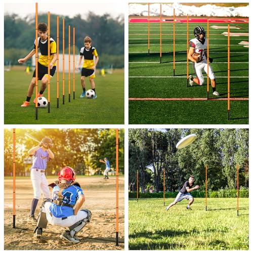 Soccer Training Equipment,Agility Speed Training Set, 20ft Agility Ladder - color: Orange