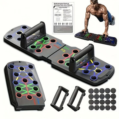 Multi-Function Push Up Board, Portable Home Fitness Equipment, for Father Papá Easter, Color-Coded Push Up Stand for Full Body Chest, Shoulder, Back & Arm Muscle Training
