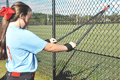 Medium Resistance Shoulder Band with Cuffs for Warm-up, Shoulder Conditioning and Injury Prevention- By Speedster
