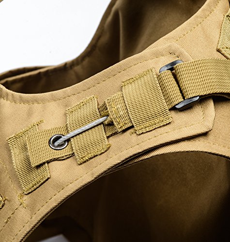 Trainning Tactical Airsoft Paintball Combat Swat Assault Army Shooting Hunting Outdoor Molle Police Vest - color: Tan-a