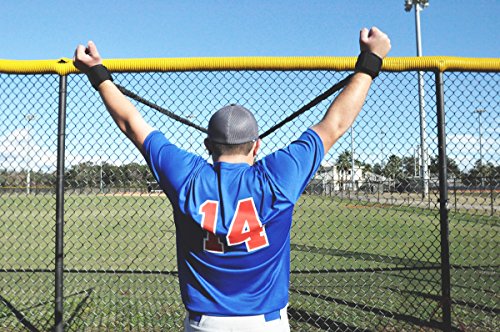Medium Resistance Shoulder Band with Cuffs for Warm-up, Shoulder Conditioning and Injury Prevention- By Speedster