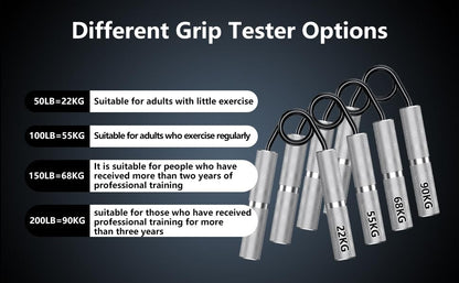 Grip Strength Trainer 4 Pack,50LB-200LB Hand Exerciser Gripper Forearm Finger Strengthener Non-Slip Suitable for Hand Rehabilitation Finger Strength Training, Muscle Building, Home Gym - color: Silver,4Pack,50-200LB