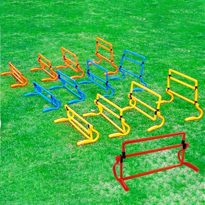 KESYOO Detachable Soccer Training Hurdles Red Agility Equipment Mini Exercise Obstacles Indoor Outdoor Speed Training Accessories - color: red