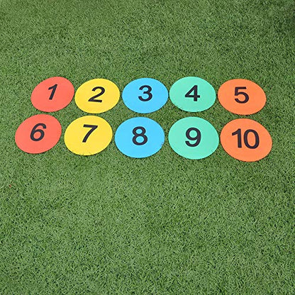 8inch Numbered Floor Spot Markers - style: 1-10