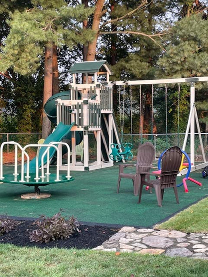 Elevate Rubber Playground Tiles - 1" Thick High Density Interlocking Shock Absorbent Safety Tile for Playgrounds, and Exercise Equipment - 20" X 20" (1 Tile - 2.7 Sq. Ft. - Brown)