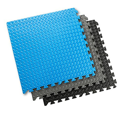 Sivan Health and Fitness Puzzle Exercise Mat EVA Foam Interlocking Tiles