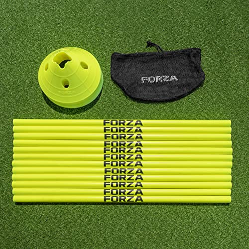 FORZA Cone & Hurdle Training Sets | Improve Your Speed & Agility Skills - Available in 3 Styles and 8 Colors - color: Yellow, style: Super Cone