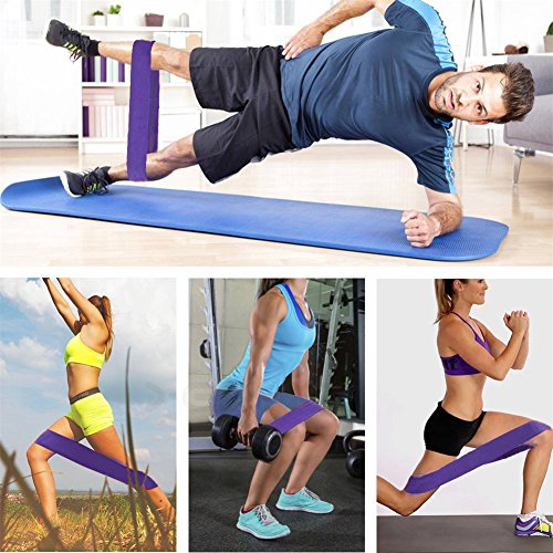 Resistance Hip Band, Non-Slip Elastic Cotton Resistance Exercise Band, Home Fitness Equipment for Glutes Butt Peach Booty Workout, Leg Stretching Warming Up Training Circle, with Carry Bag