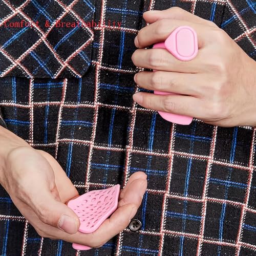 Anti-Slip Workout Rubber Weight Grips, Ergonomic Rubber Hand Protector Gloves for Weight Lifting Palm Protection, Anti-Slip Gym Grips for Pull-Ups Training and Exercise Men Women, 2 Pairs