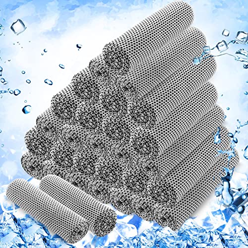 Hosuly 30 Pack Cooling Towels 40"x12" - color: Light Gray