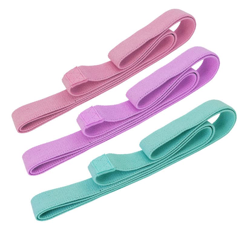 Long Resistance Bands Set, 3 PCS Sturdy Fabric Stretch Exercise Bands, Women Men Full Body Elastic Resistance Bands, Pull Up Assistance Workout Bands Set for Strength Training, Yoga, Physical Therapy