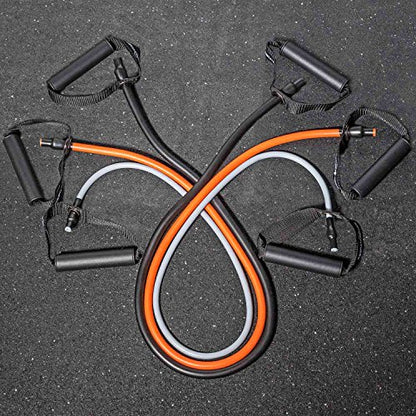 REP Fitness Tube Resistance Bands with Handles – Exercise Bands for Home Fitness Training and Strength Training - style: Light – 9mm